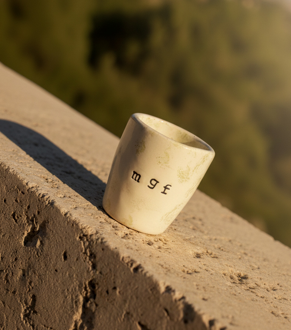 Taza Blanca y Verde 200ml - Imagen 2