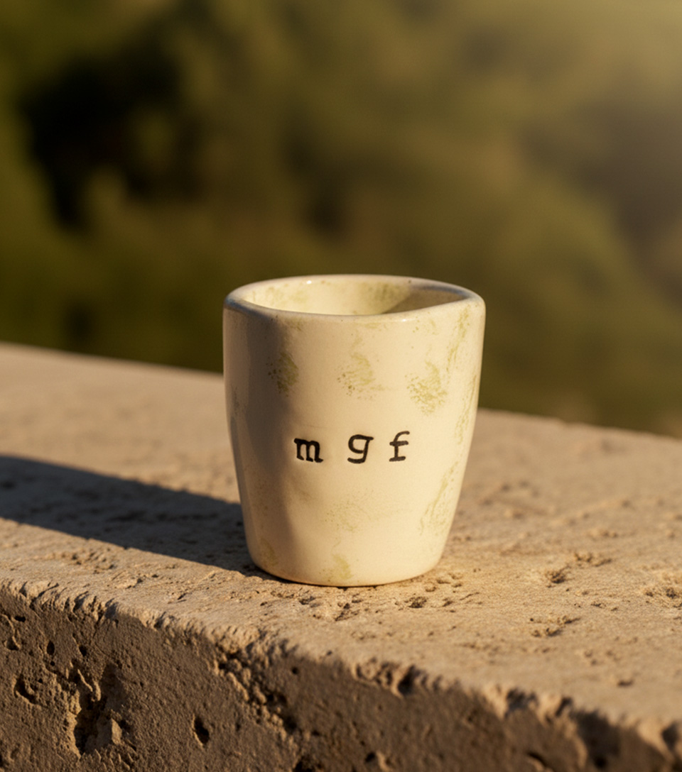 Taza Blanca y Verde 200ml - Imagen 4