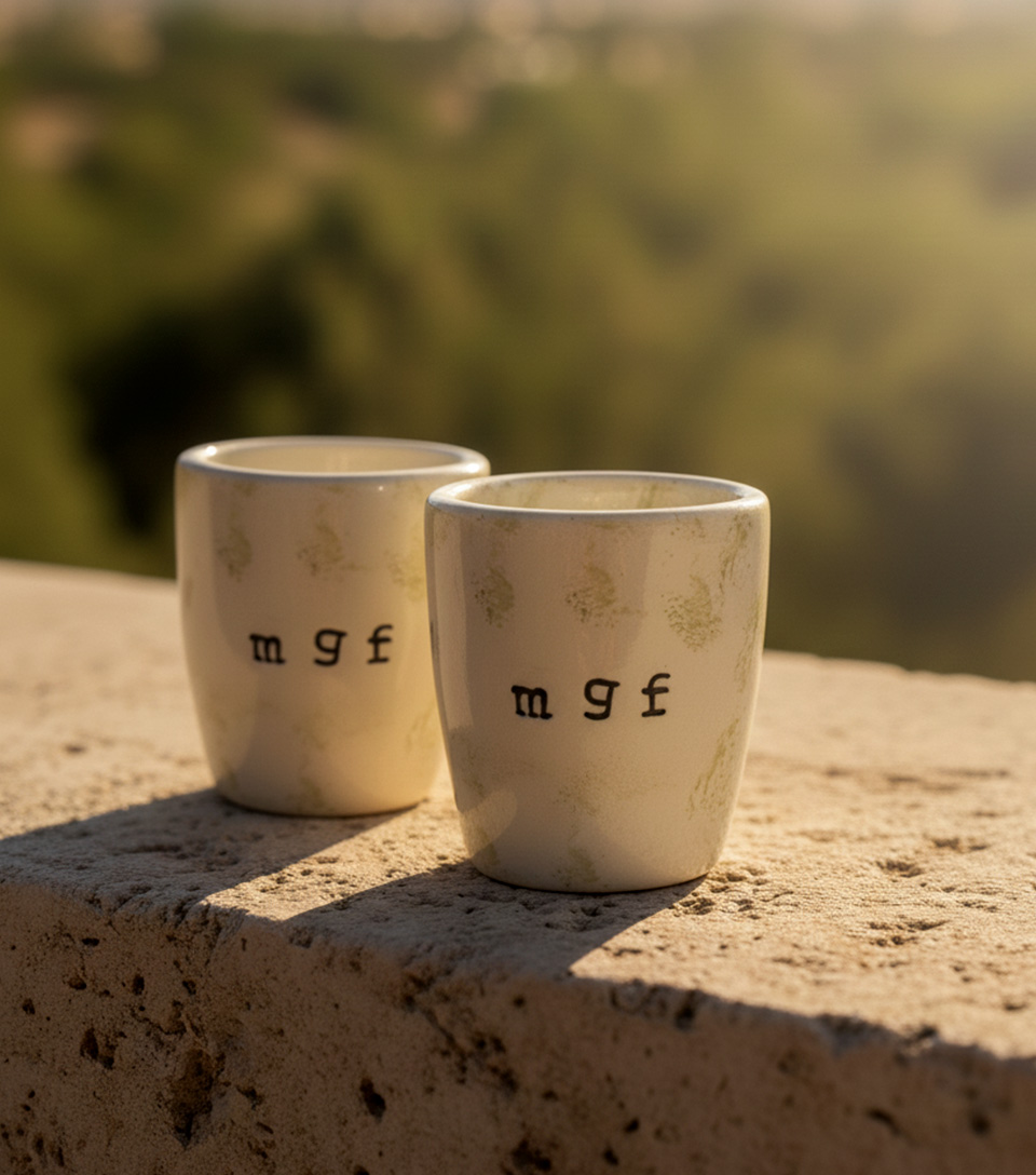 Taza Blanca y Verde 200ml - Imagen 3