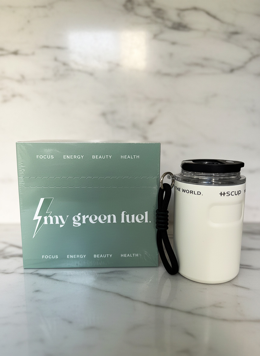 termo blanco + sticks-my green fuel