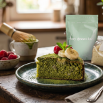Tarta Saludable de Plátano y Matcha